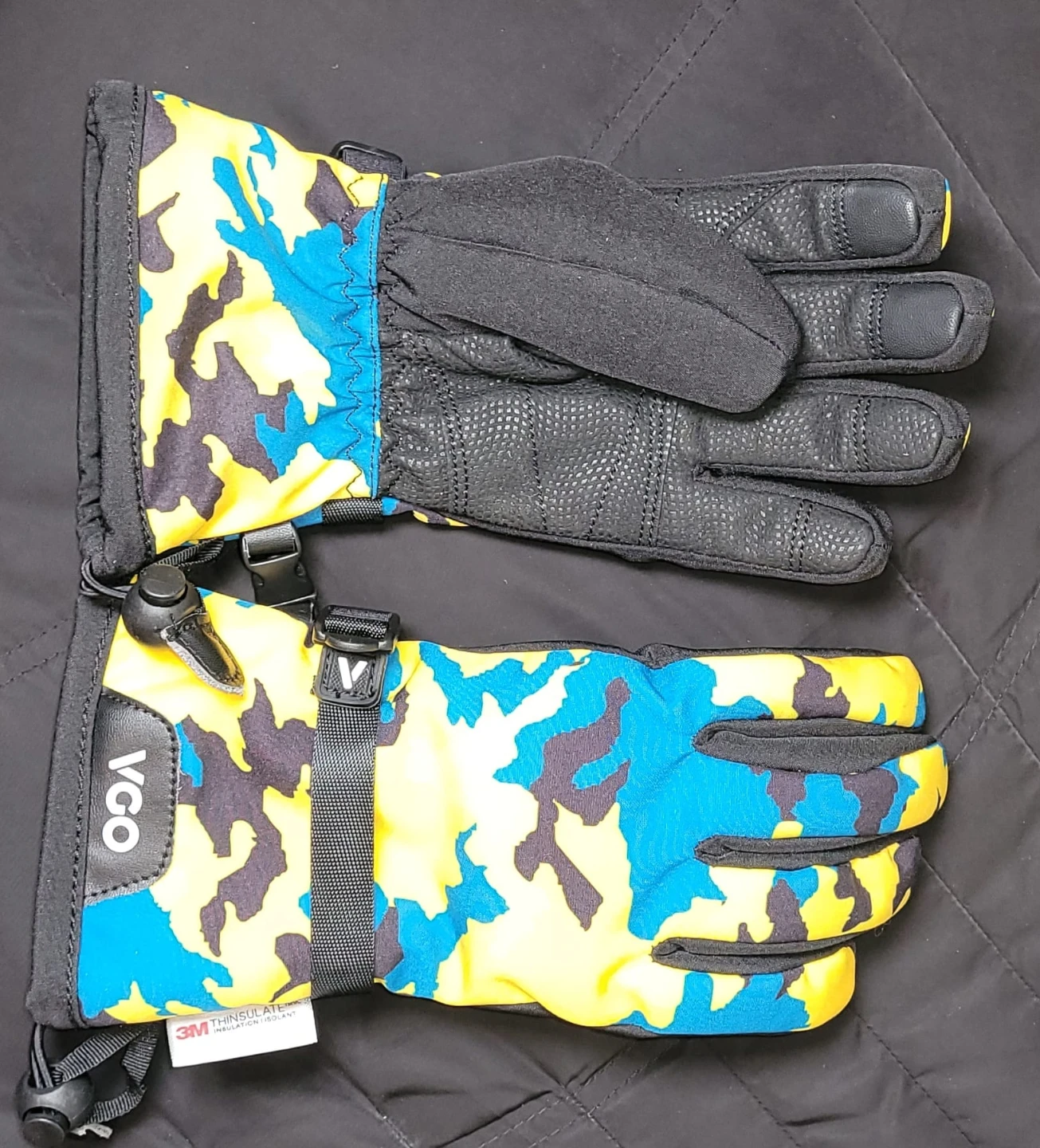 VGO Kids' Ski Gloves - Size XXL (8-9Y)