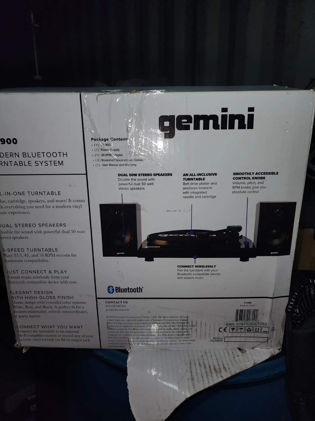 Gemini Sound TT-900 Bluetooth Turntable System - photo 2