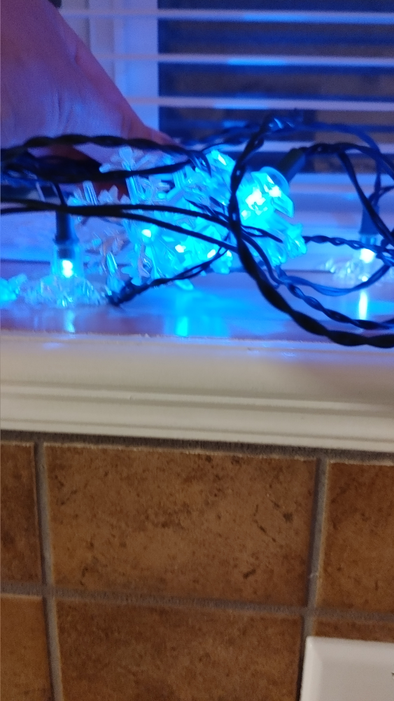 Blue Snowflake String Lights - photo 2