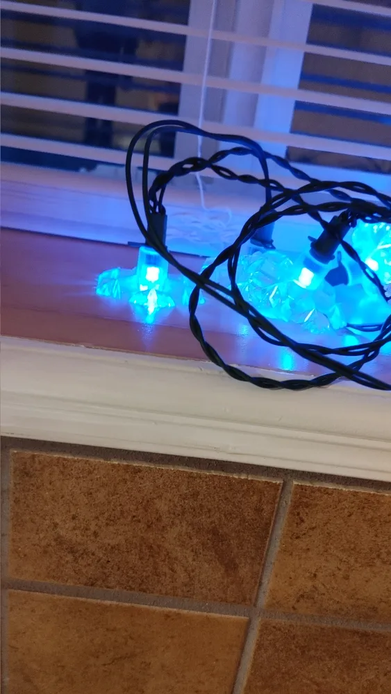 Blue Snowflake String Lights image indicator(5)