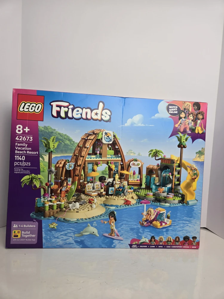Brand new sealed lego friends family beach vacation