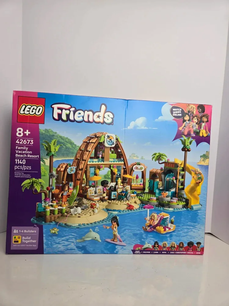 Brand new sealed lego friends family beach vacation