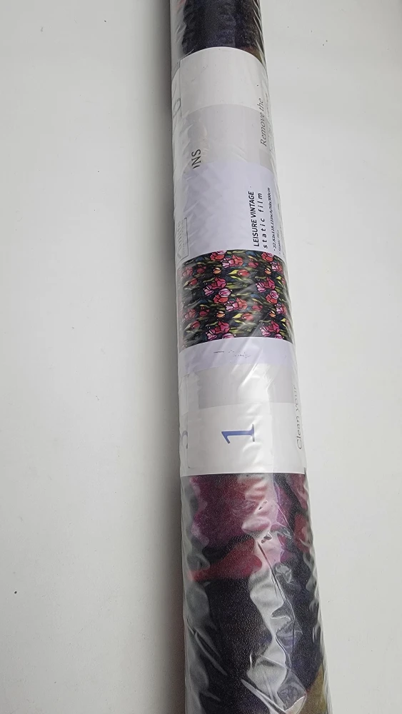 Red Tulip Floral Window Film – 58 x 300 cm | Double-Sided Cling - photo 3