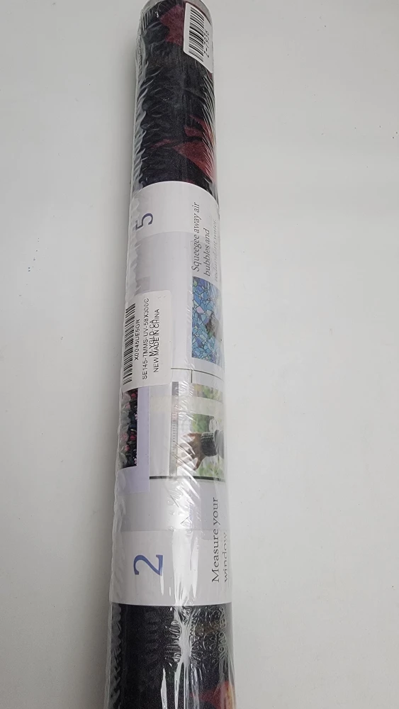Red Tulip Floral Window Film – 58 x 300 cm | Double-Sided Cling - photo 5