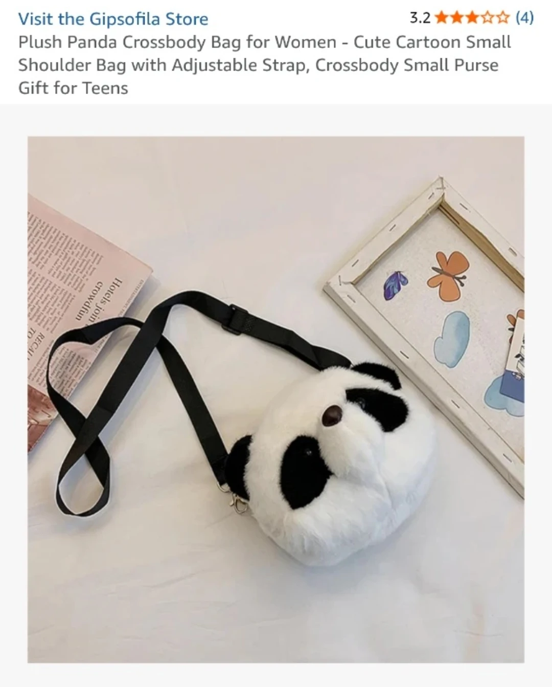 (NEW) Plush Panda Crossbody Bag - Cute & Fun! For 🎁 - #Cleanout