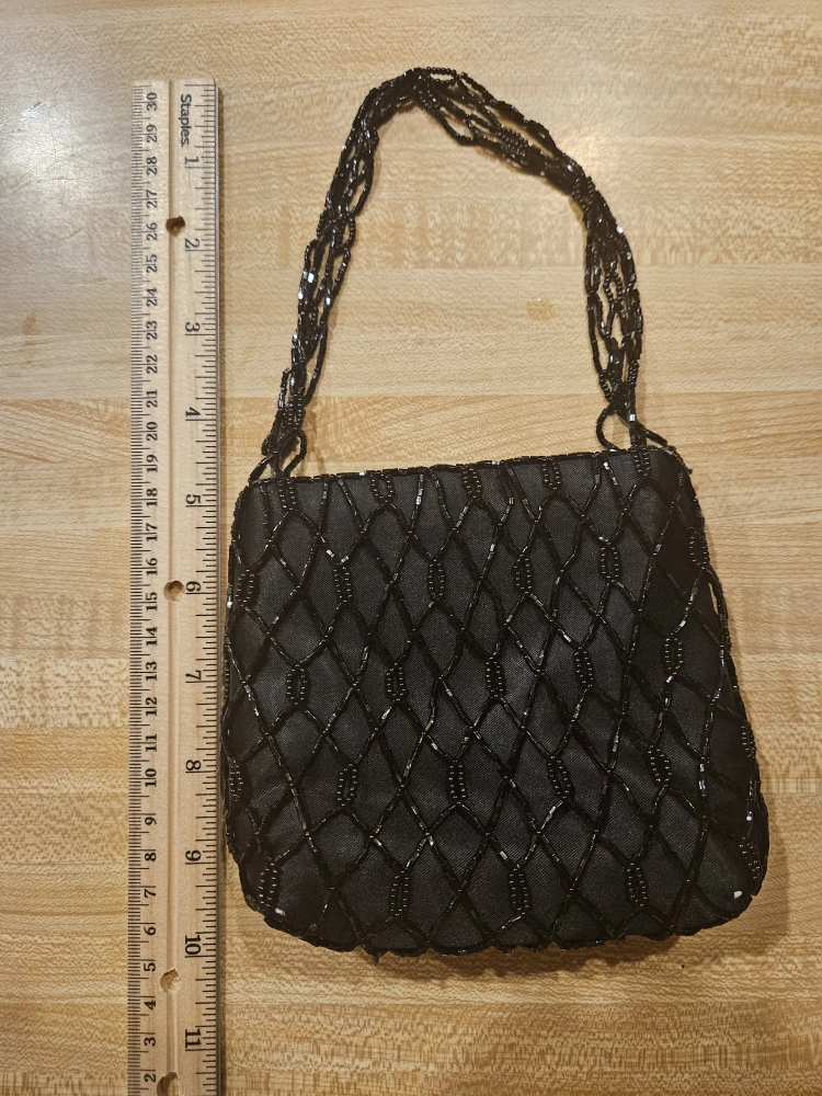 La Regale Black Beaded Handbag - photo 5
