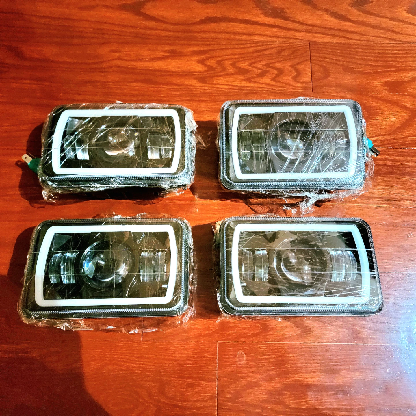 Baolicy 4x6 Inch Vehicle LED Head Lights 4 Pieces