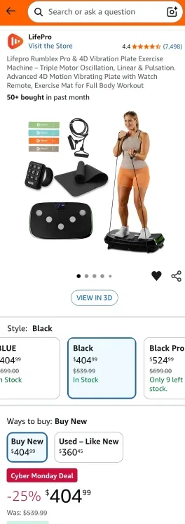 LifePro Rumblex 4D Vibration Plate - Black image indicator(5)