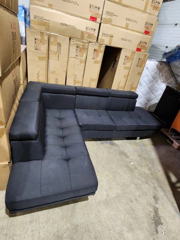Black Sectional Sofa - new - photo 2