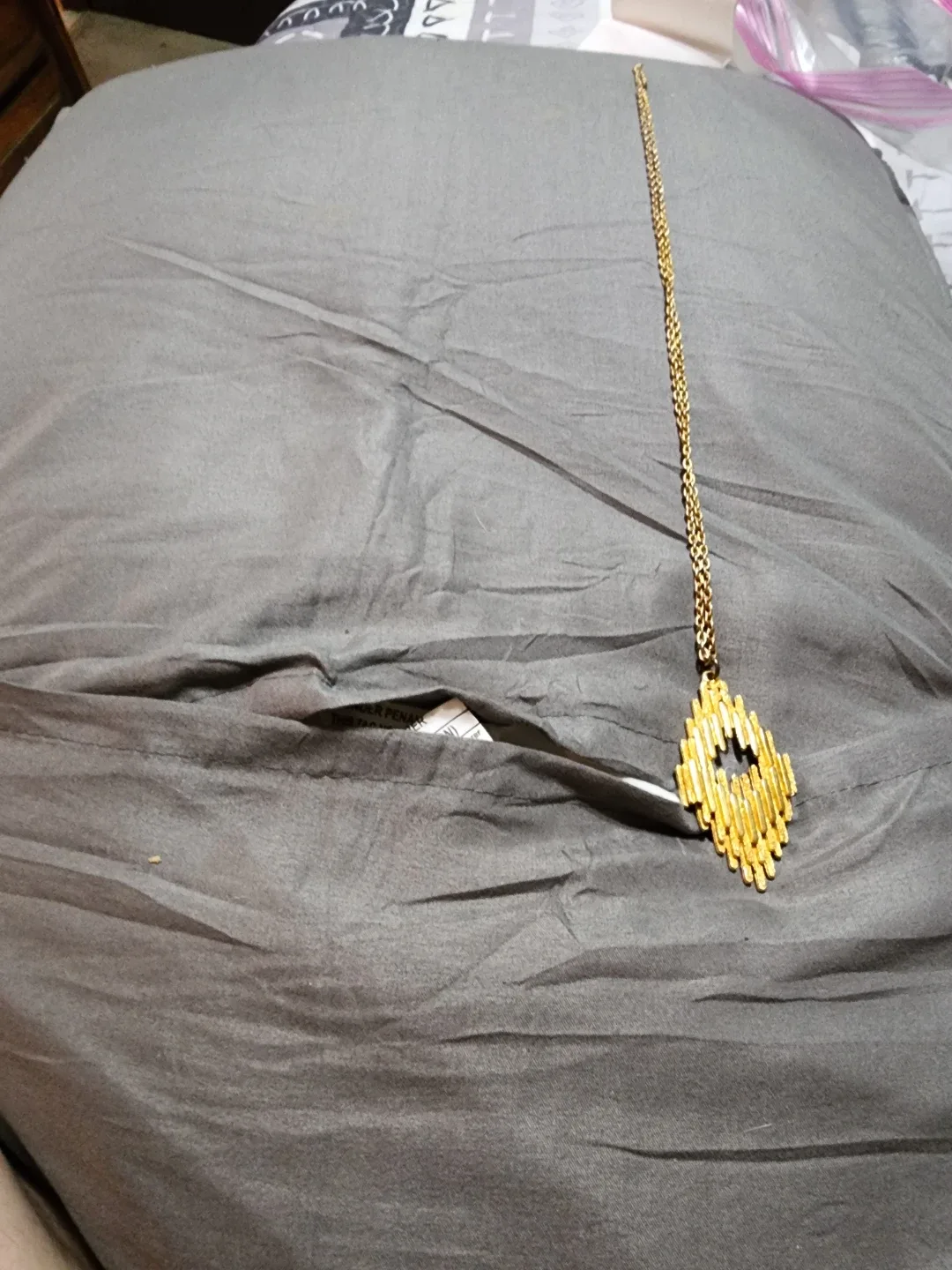 Gold-tone Pendant Necklace