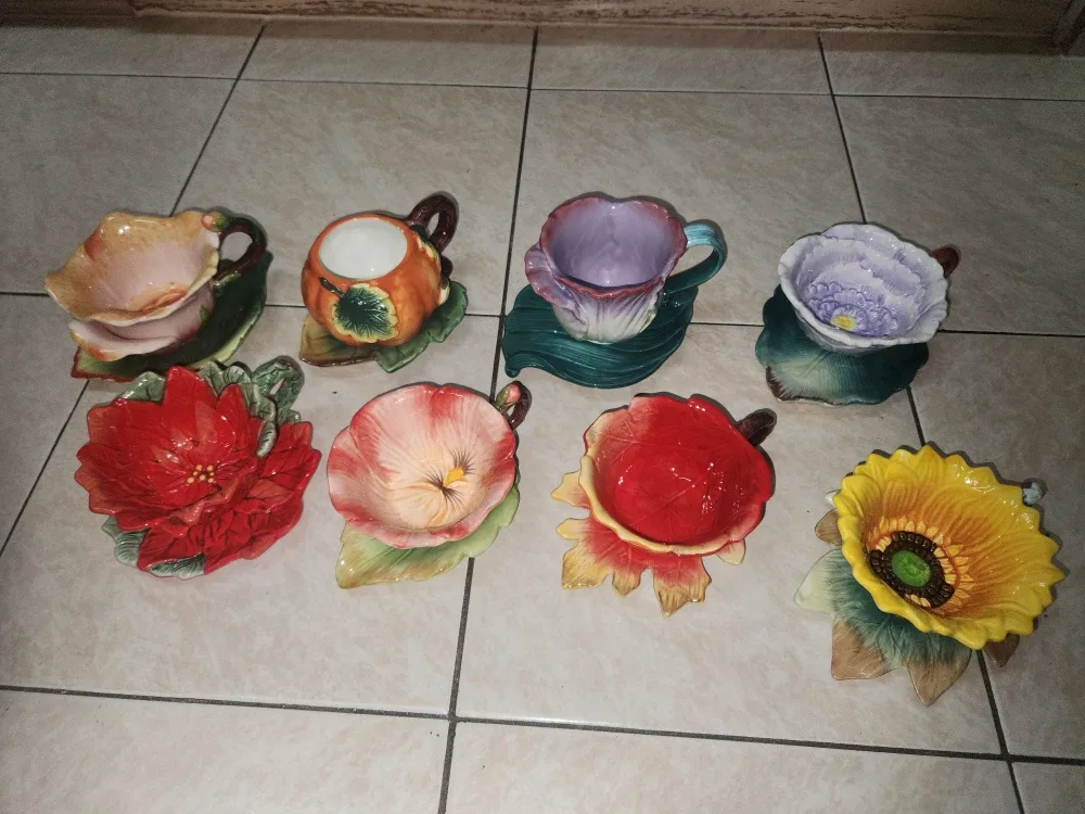 Floral Teacup & Saucer Set