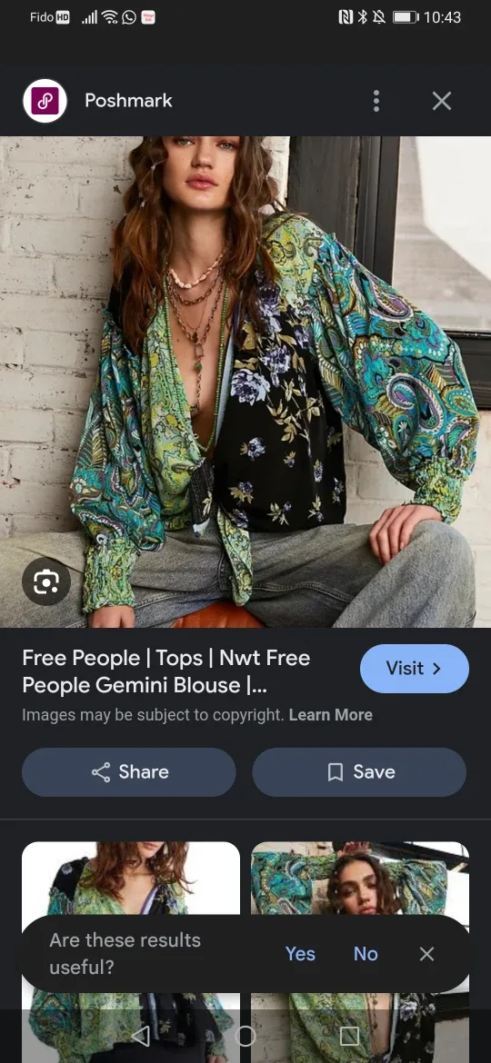 Free People Gemini Blouse - Size Small oversized