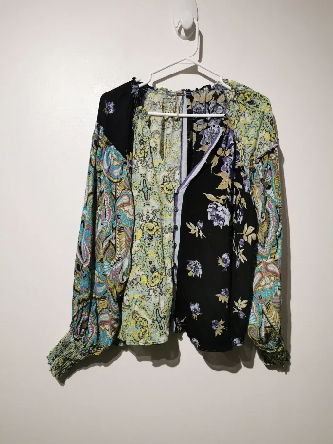 Free People Gemini Blouse - Size Small oversized image indicator(3)