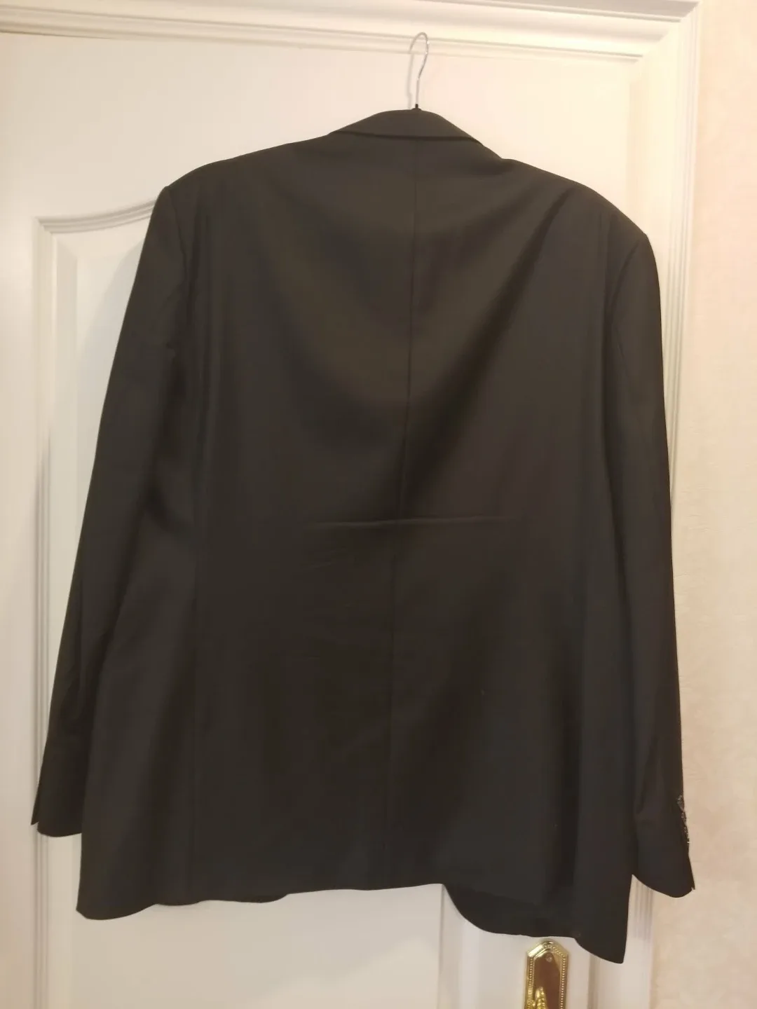 Black men 100% Italian wool suit - Size 54 image indicator(2)