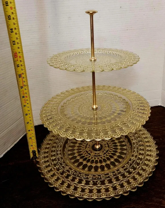 Gold 3-Tiered Dessert Stand