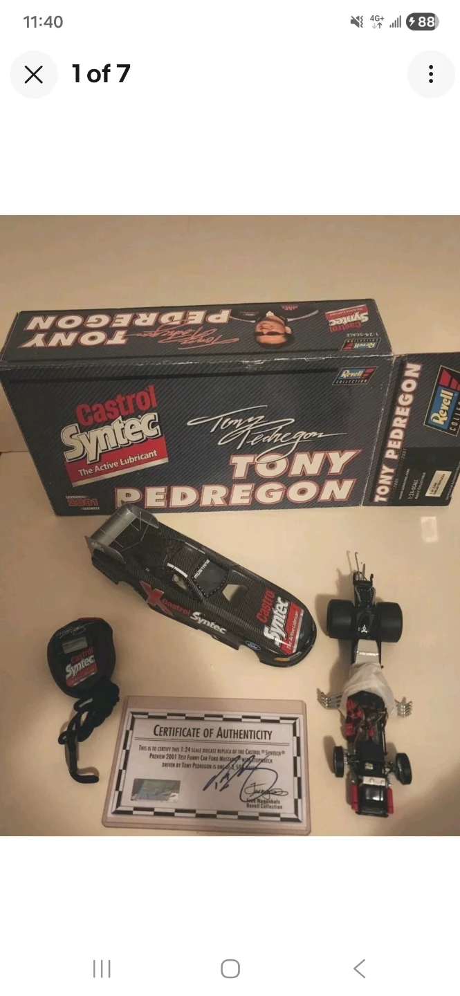 Revell Tony Pedregon Castrol Syntec Funny Car Ford Mustang