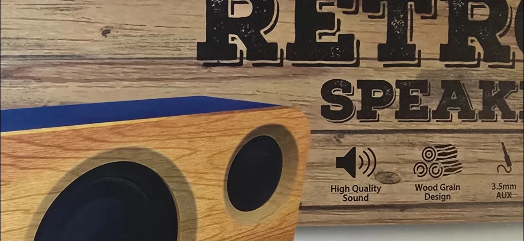 Bass Jaxx Retro Speaker - Wood Grain Design - photo 4
