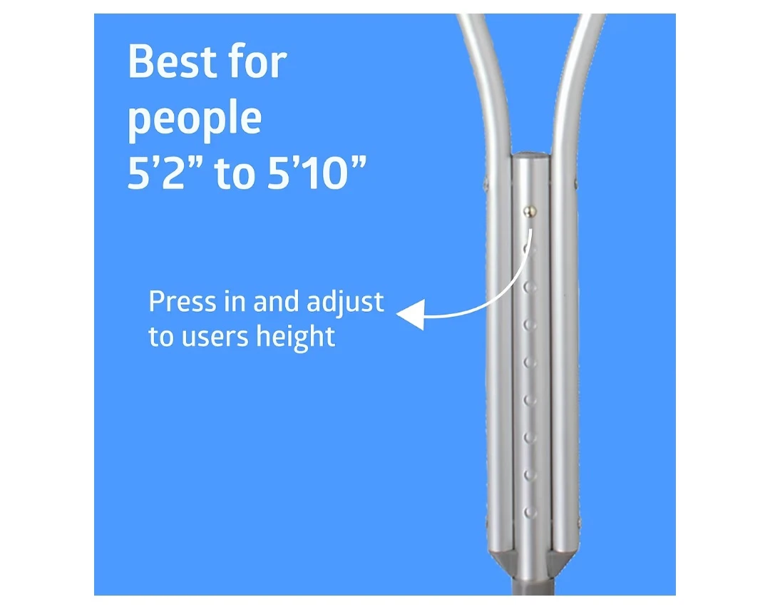 Adjustable Aluminum Crutches - photo 5