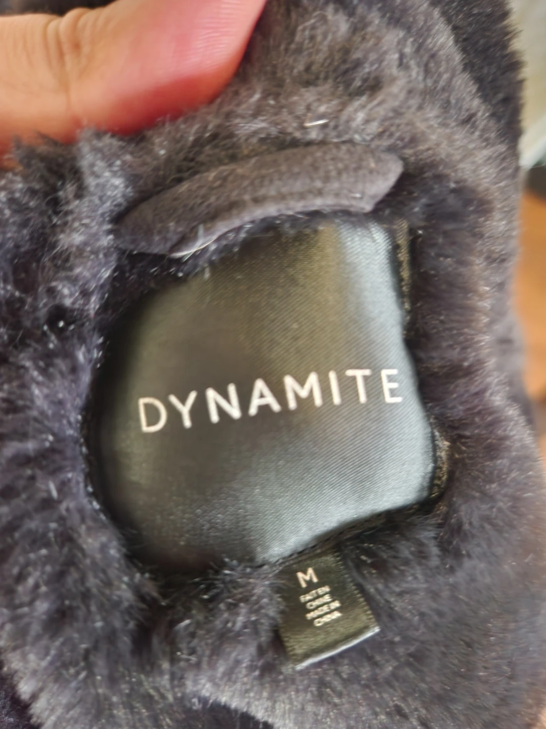 Dynamite Black Faux Suede Jacket - Size M - photo 3