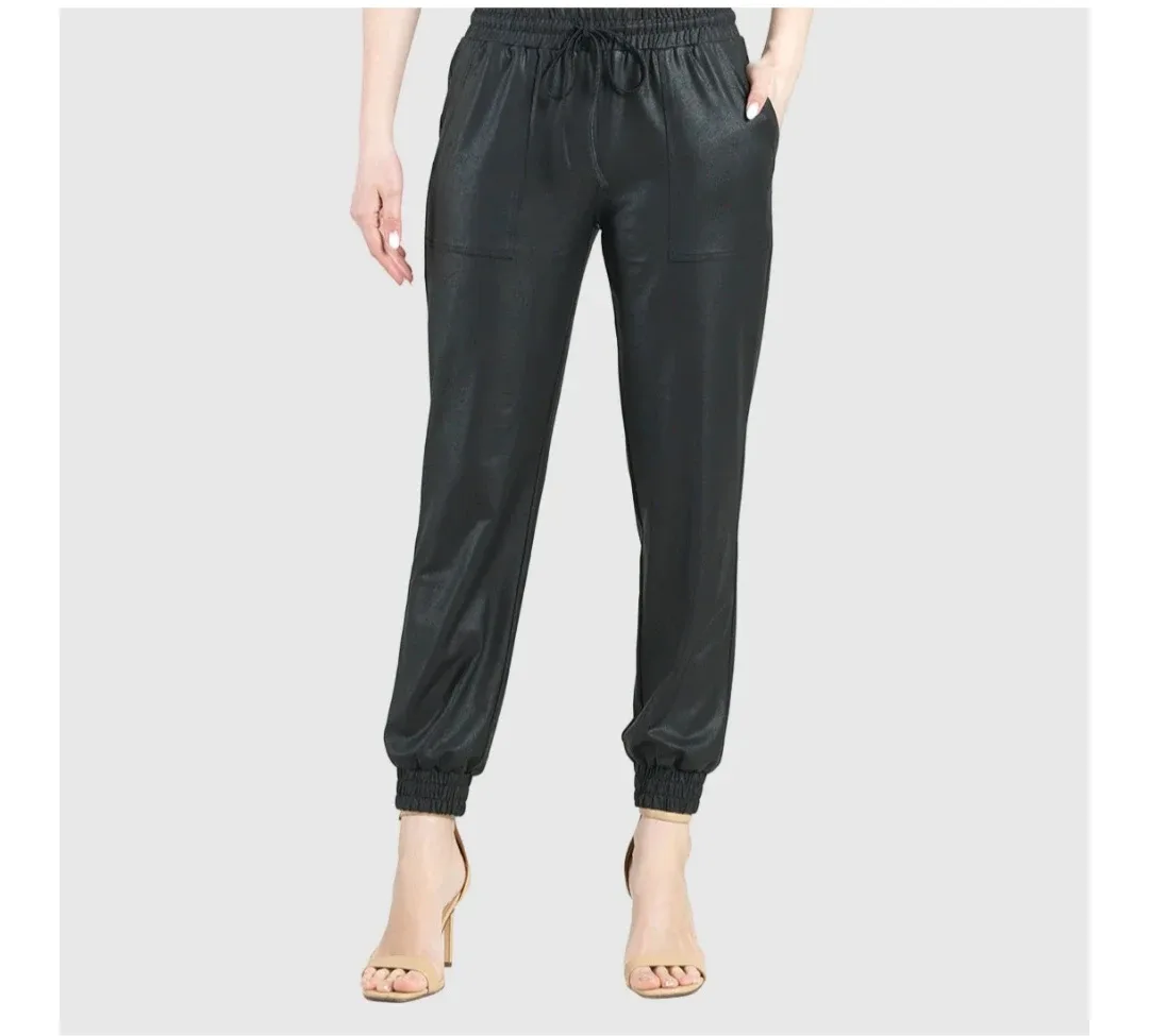 Zara Like leather med Jogger Trousers