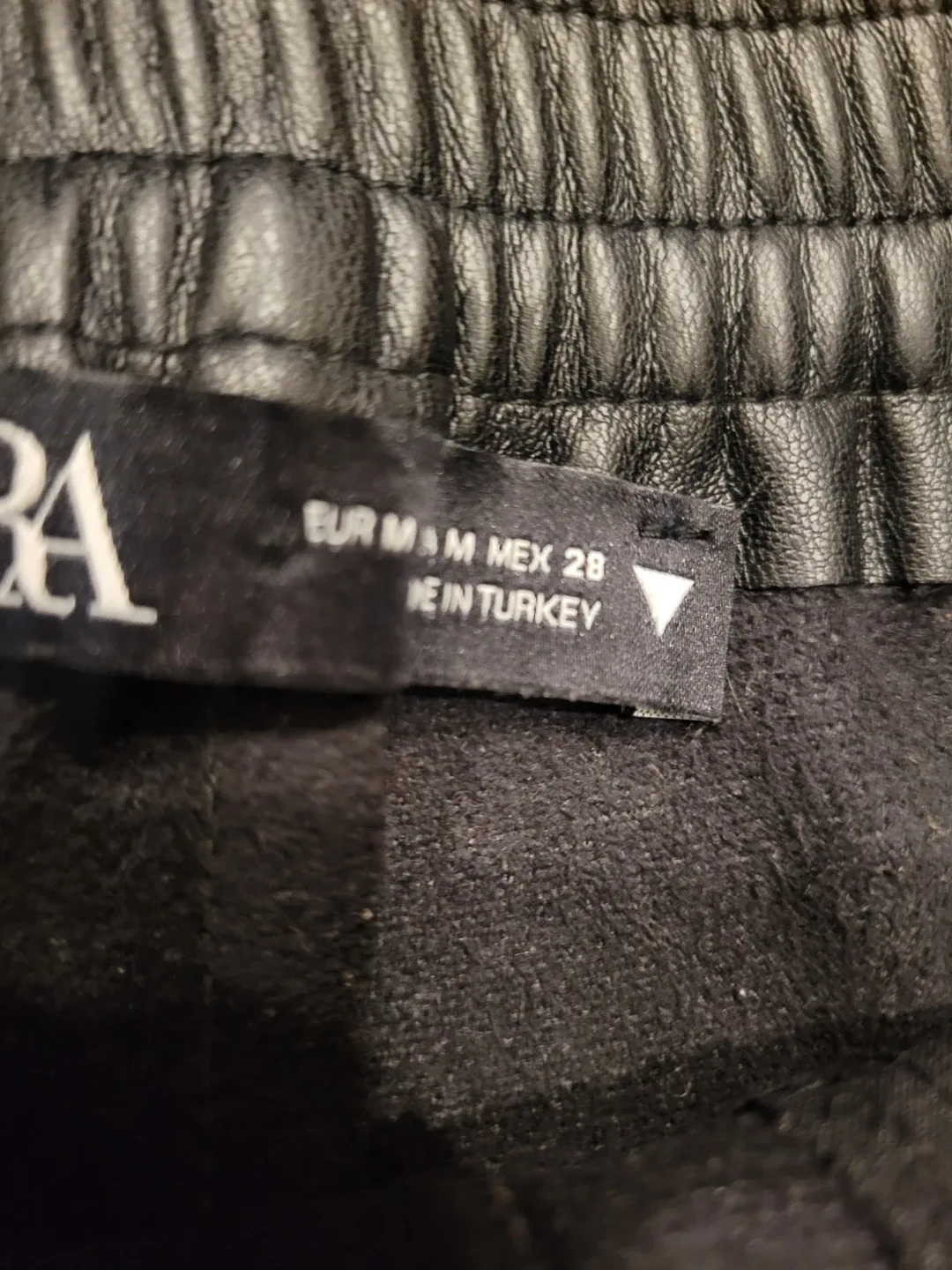 Zara Like leather med Jogger Trousers image indicator(4)