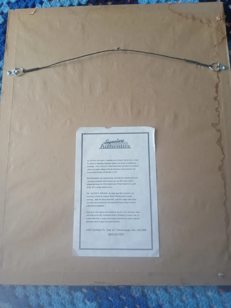 Framed 'Golfer's Dream' Art Print image indicator(2)