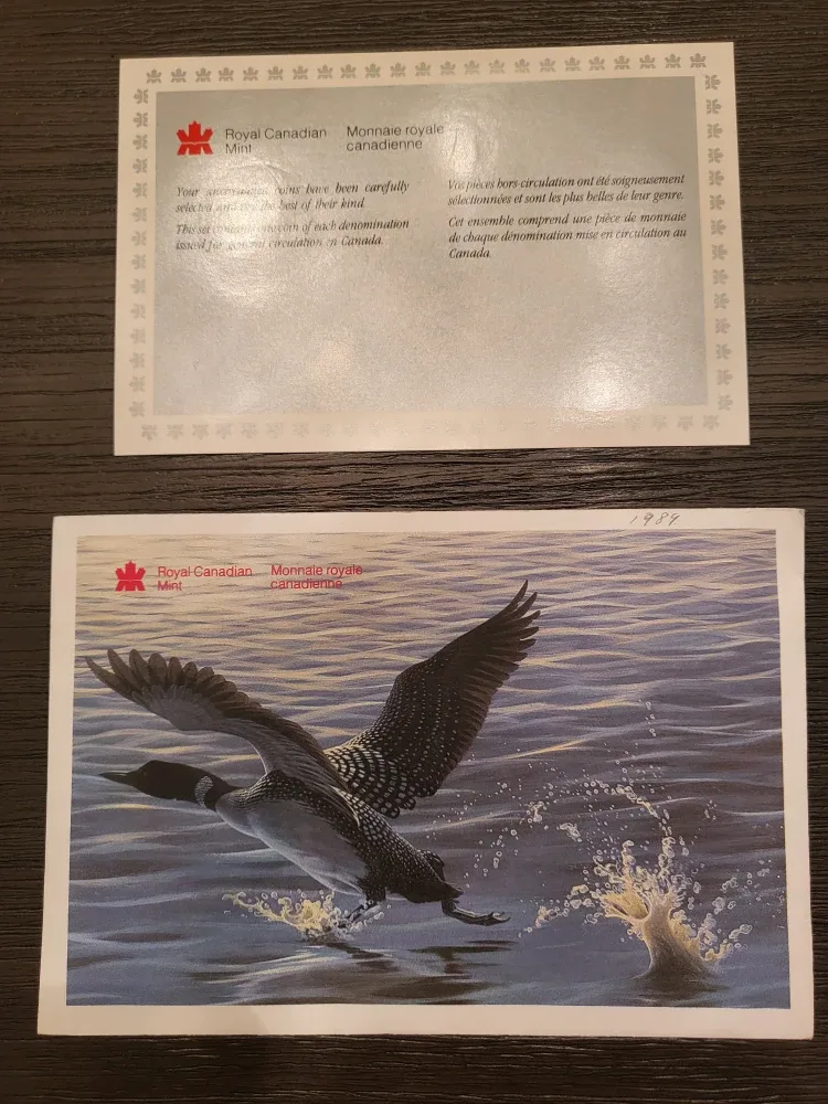 1989 Royal Canadian Mint Uncirculated Coin Set - 1984 image indicator(2)