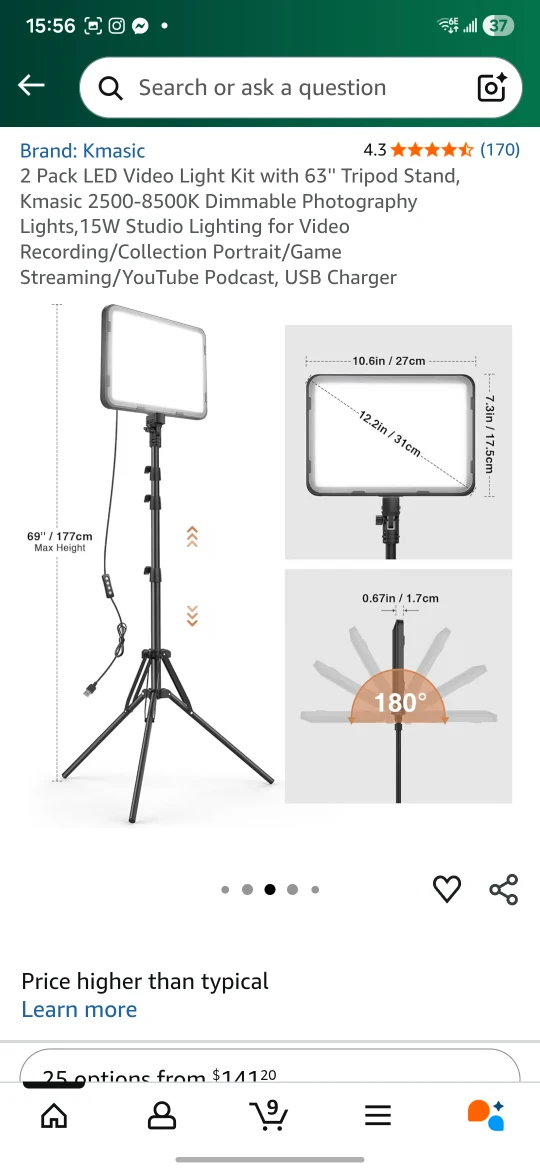 Kmasic LED Video Light Kit w/ Tripod Stand(1 unit) - photo 4