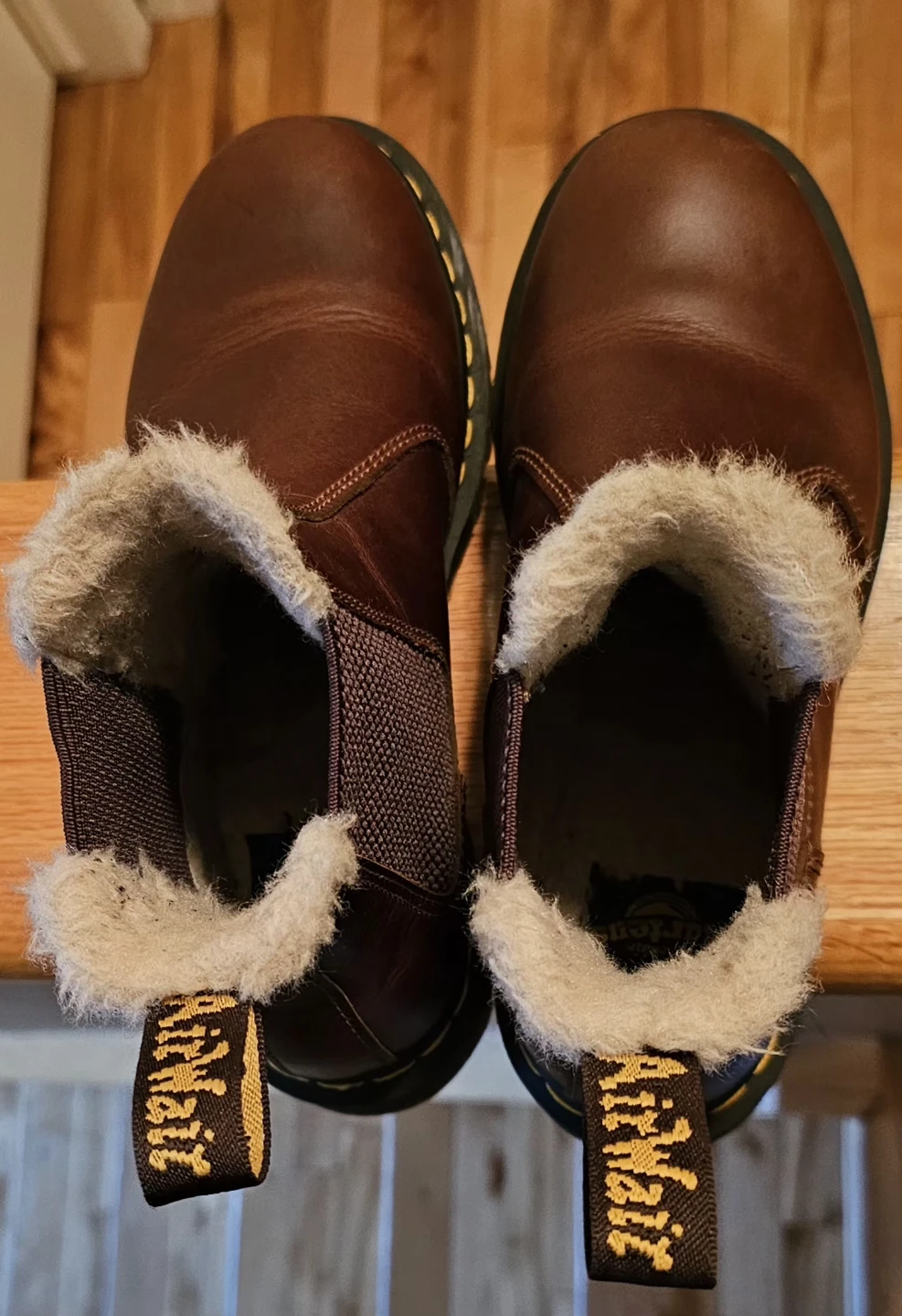 Dr. Martens Brown Leather Fur Lined Chelsea Boots - photo 4