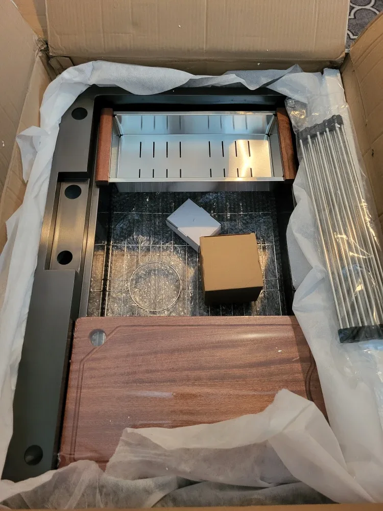 New Handcrafted Kitchen Sink - Davivy DS-1525-BK Black image indicator(4)