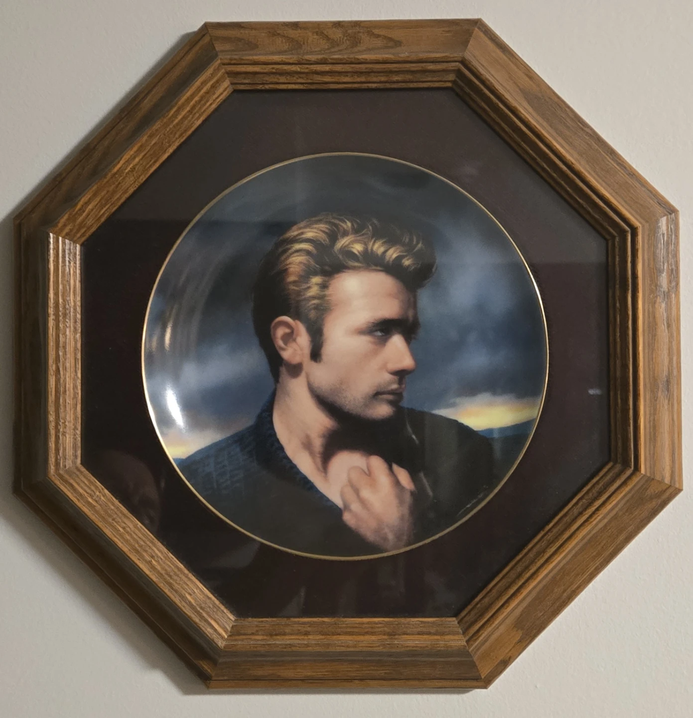 James Dean "Restless One" Bradford Exchange Plate and Frame