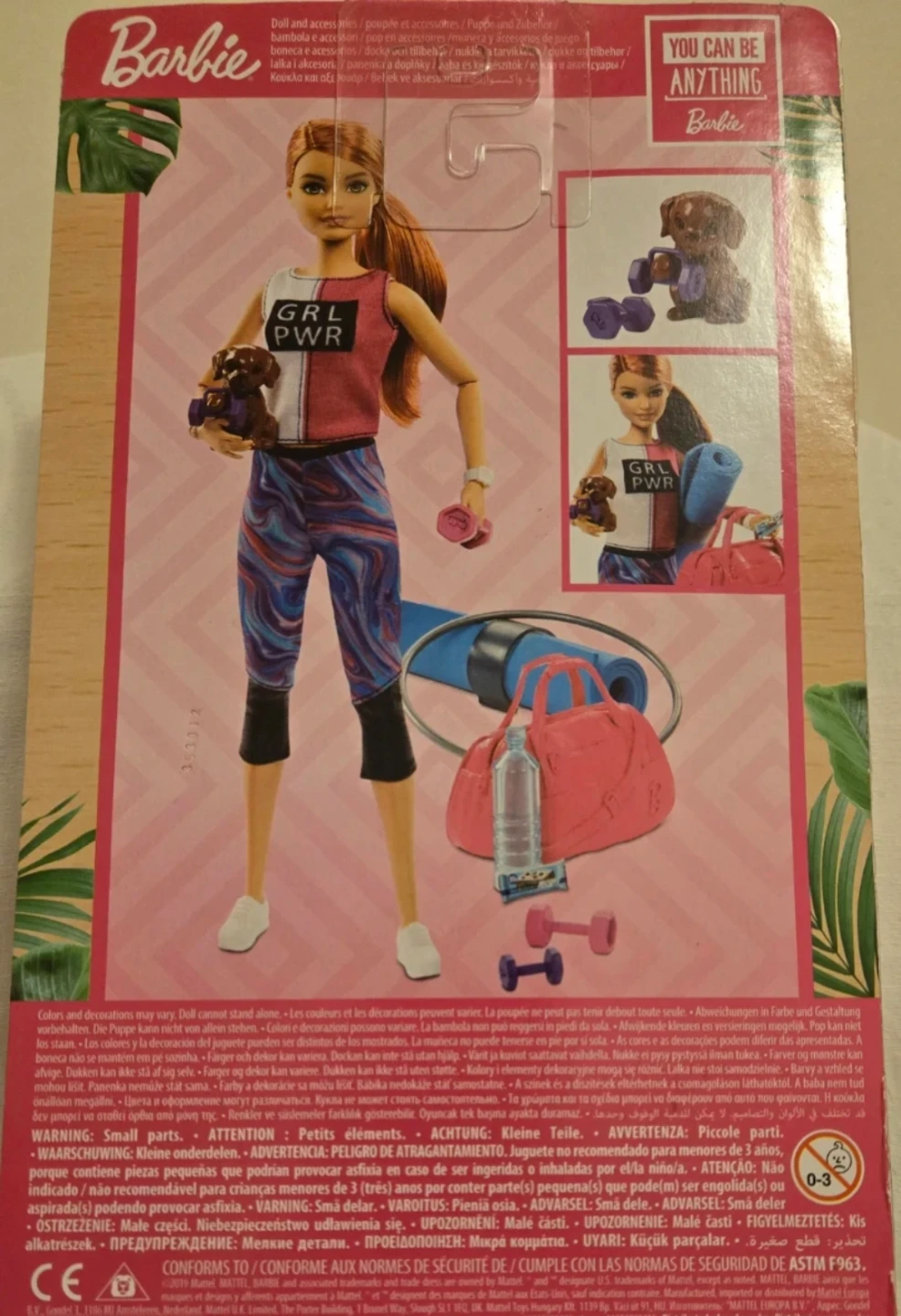Barbie Fitness Doll 30cm/12" tall for age +3 - New - photo 2