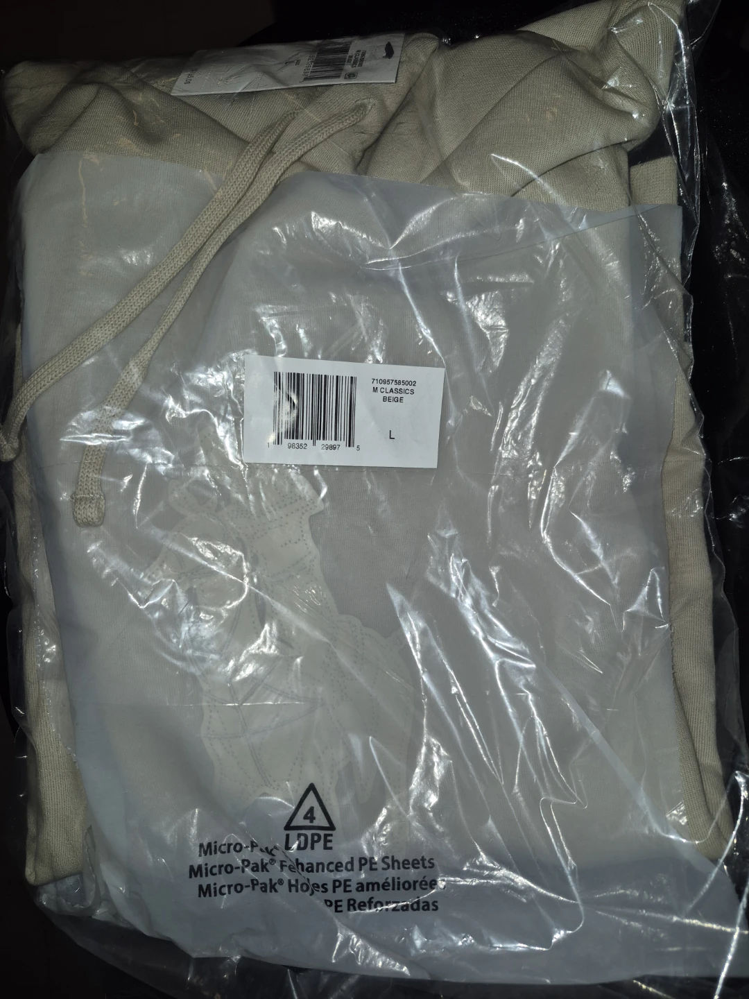 Ralph Lauren Beige leather print pony Hoodie - Size L - photo 3
