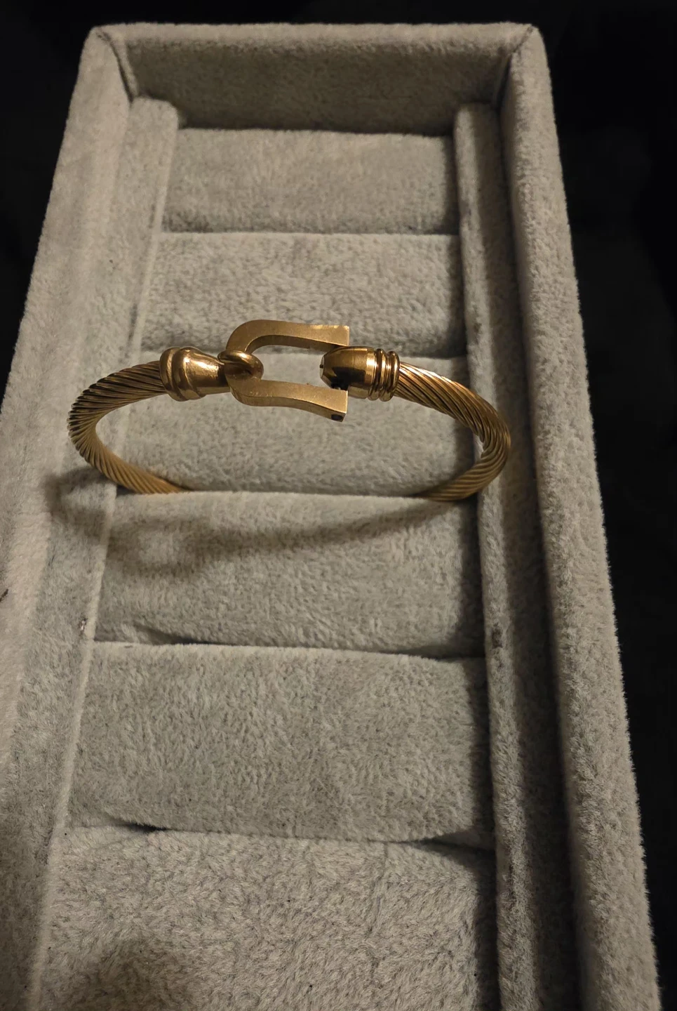 Cable Buckle Bangle Bracelet - photo 4