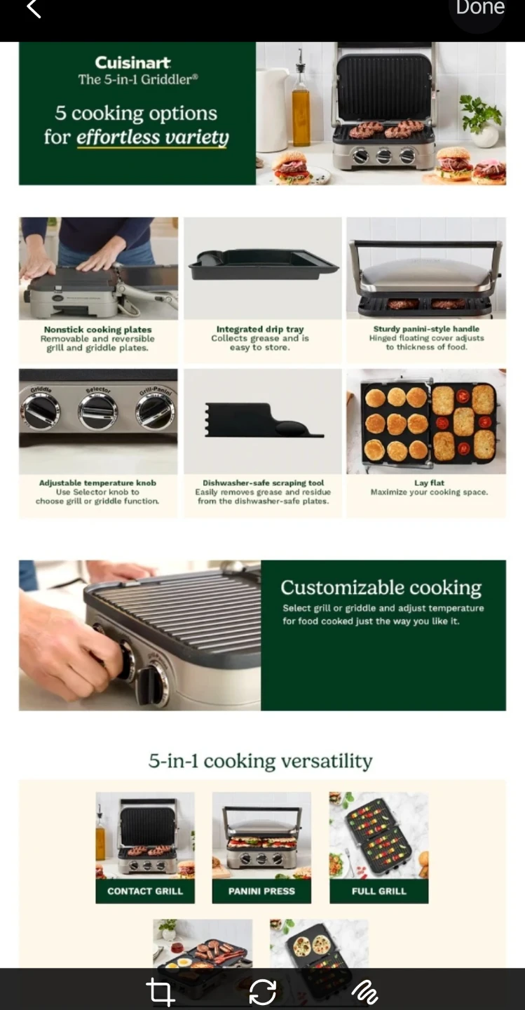 BNIB Cuisinart 5-in-1 Griddler - photo 3