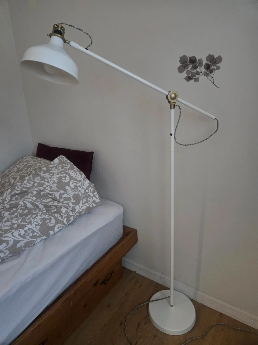 IKEA White Adjustable Floor Lamp