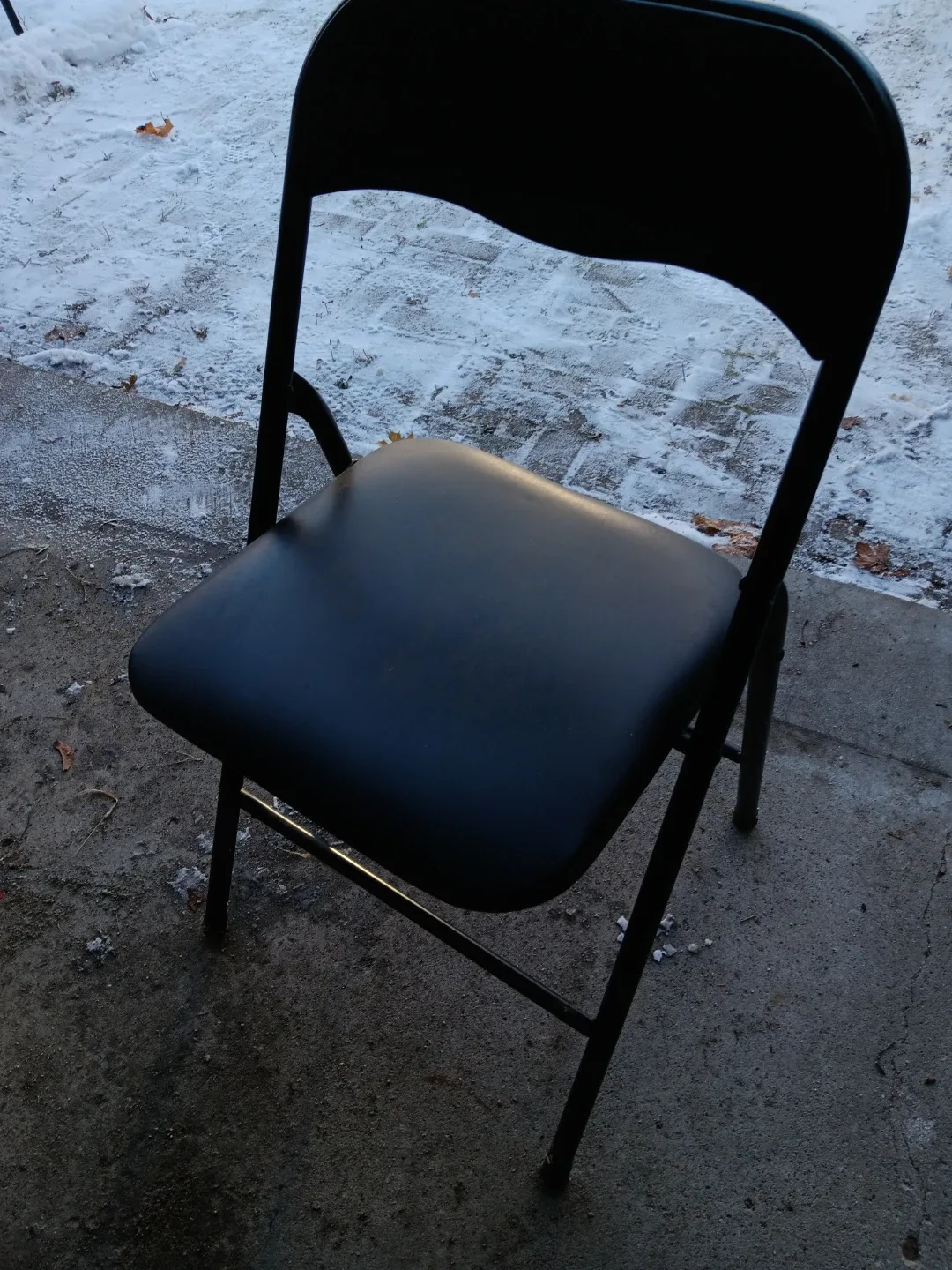 Black Folding Chair -#cleanout