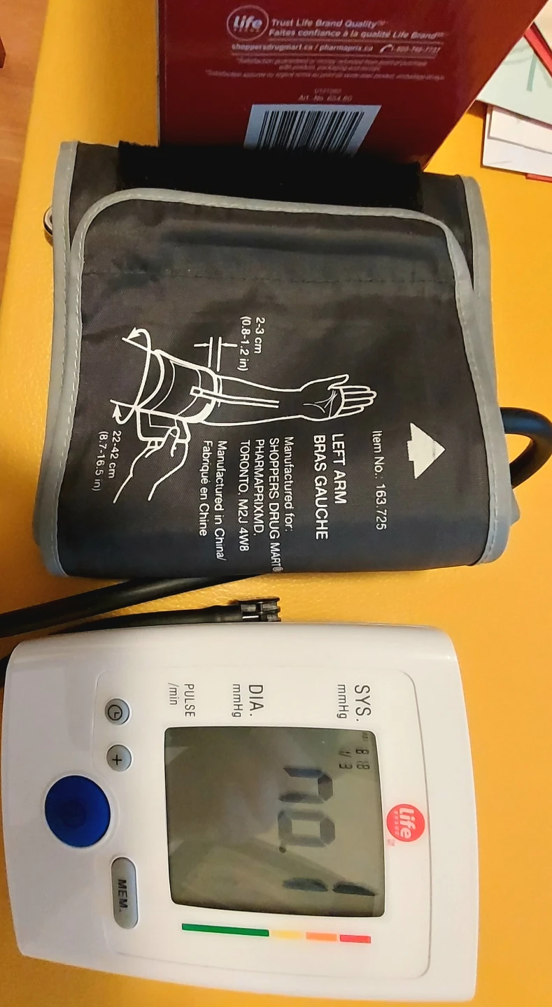Life Brand Blood Pressure Monitor - Upper Arm - photo 2
