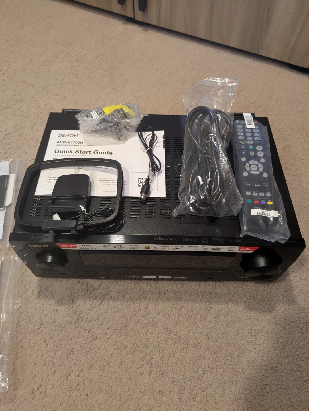 Denon AVR-X1700H AV Receiver - Like New! - photo 2