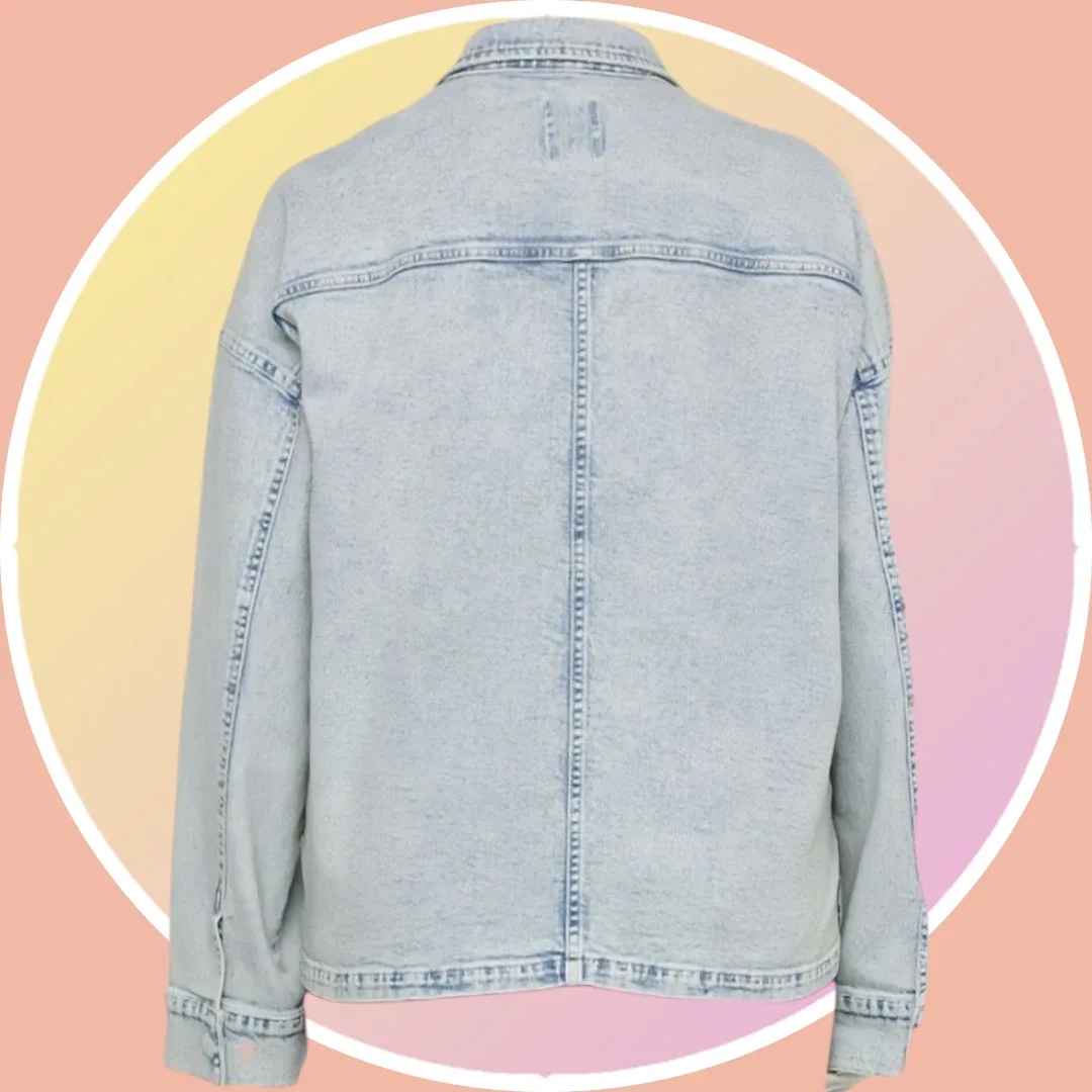 #cleanout NWT 1XL Heavweight Denim Jacket w 4 Pockets image indicator(6)