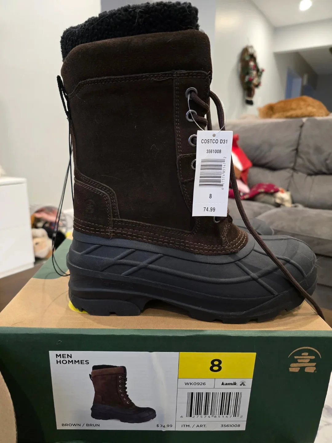 Kamik Men's Winter Boots - Size 8