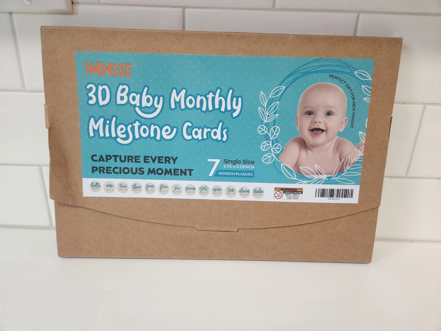 3D Baby Monthly Milestone Cards *giftable*