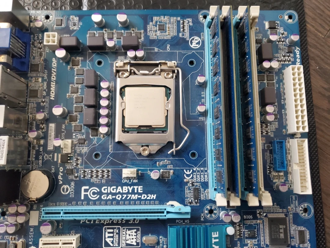 Gigabyte LGA 1155 Motherboard and i3 3220 CPU - photo 2
