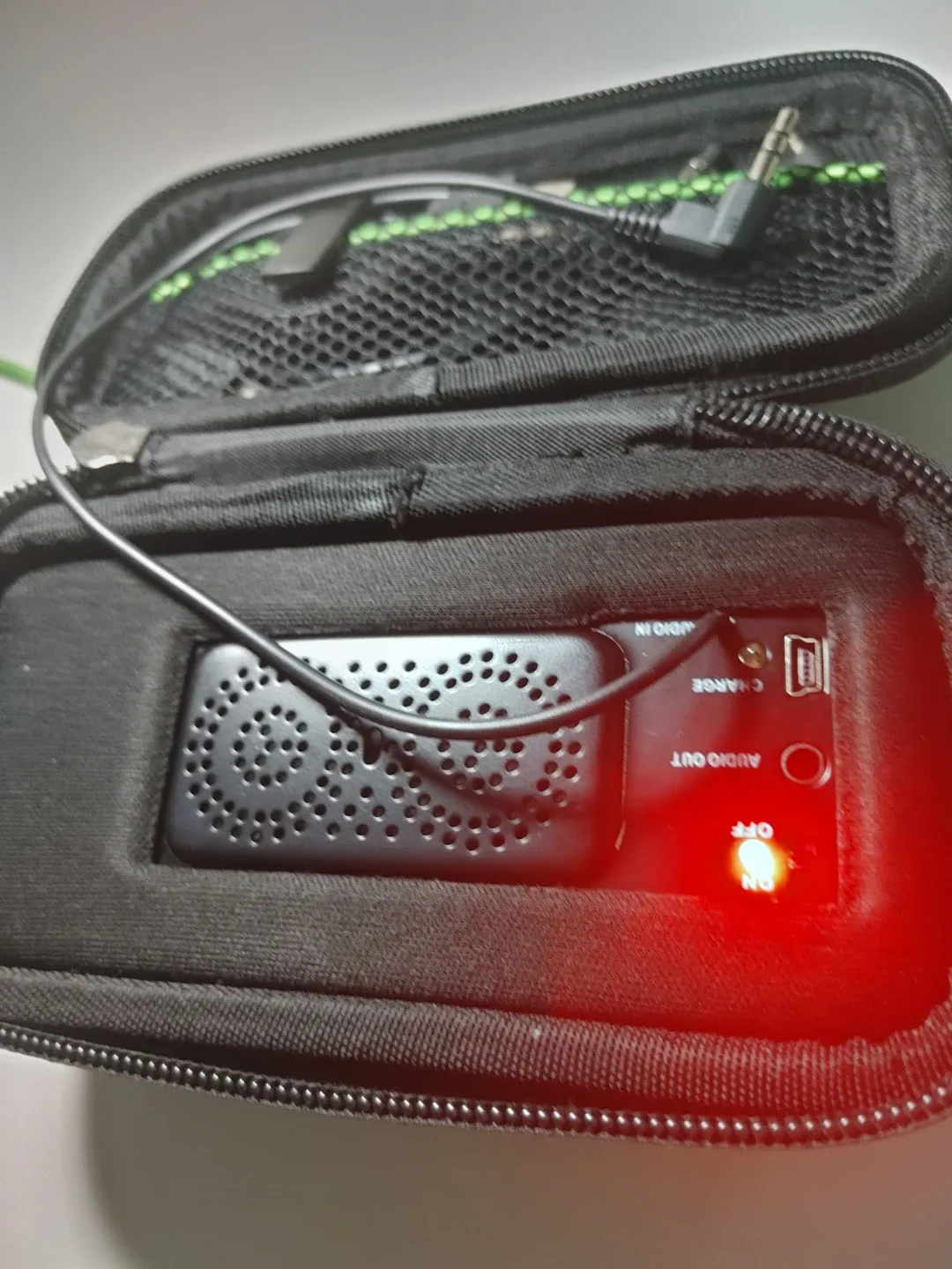 Goal Zero Rock Out Portable Speaker w/ Case - Black/Green image indicator(7)