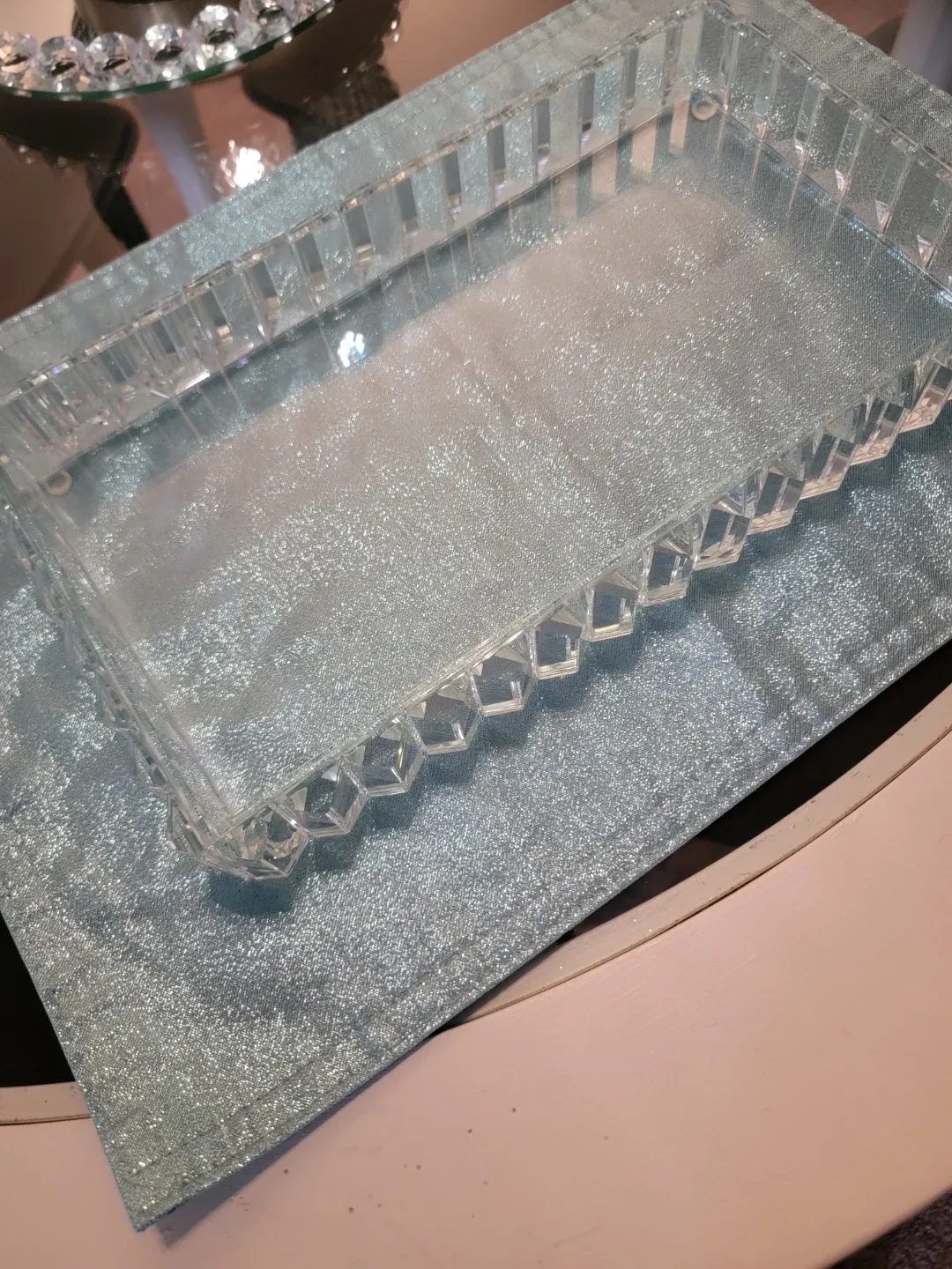 Crystal Rectangular Tray, 13 inches image indicator(3)