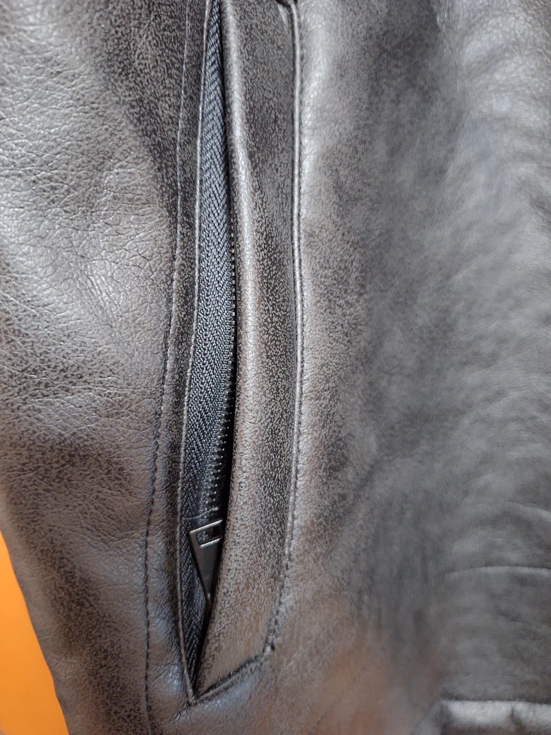 ZARA Black Faux Leather Jacket XXL - photo 5