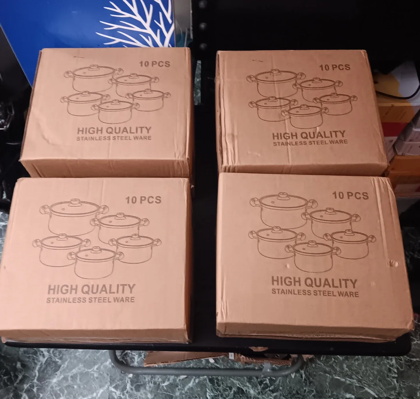 High Quality Stainless Steel Cookware Set - 10 pcs - New image indicator(2)