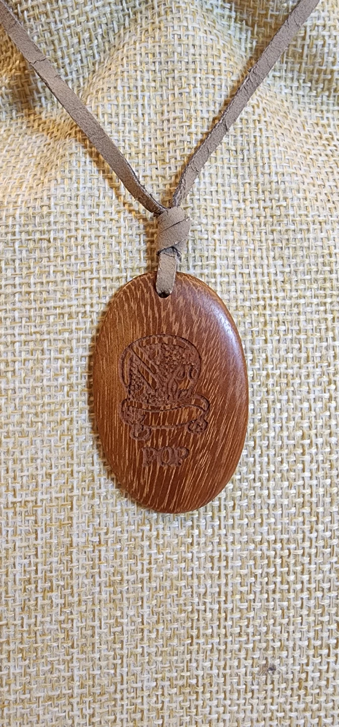 Handmade Wood Pendant Necklace - photo 2