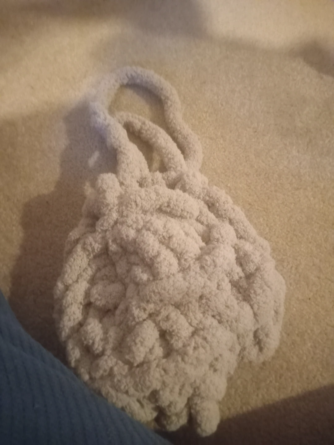 Handmade Knitted Bag - Beige