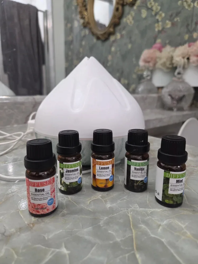 Diffuser Essential Oils - Rose, Jasmine, Lemon, Vanilla, Mint